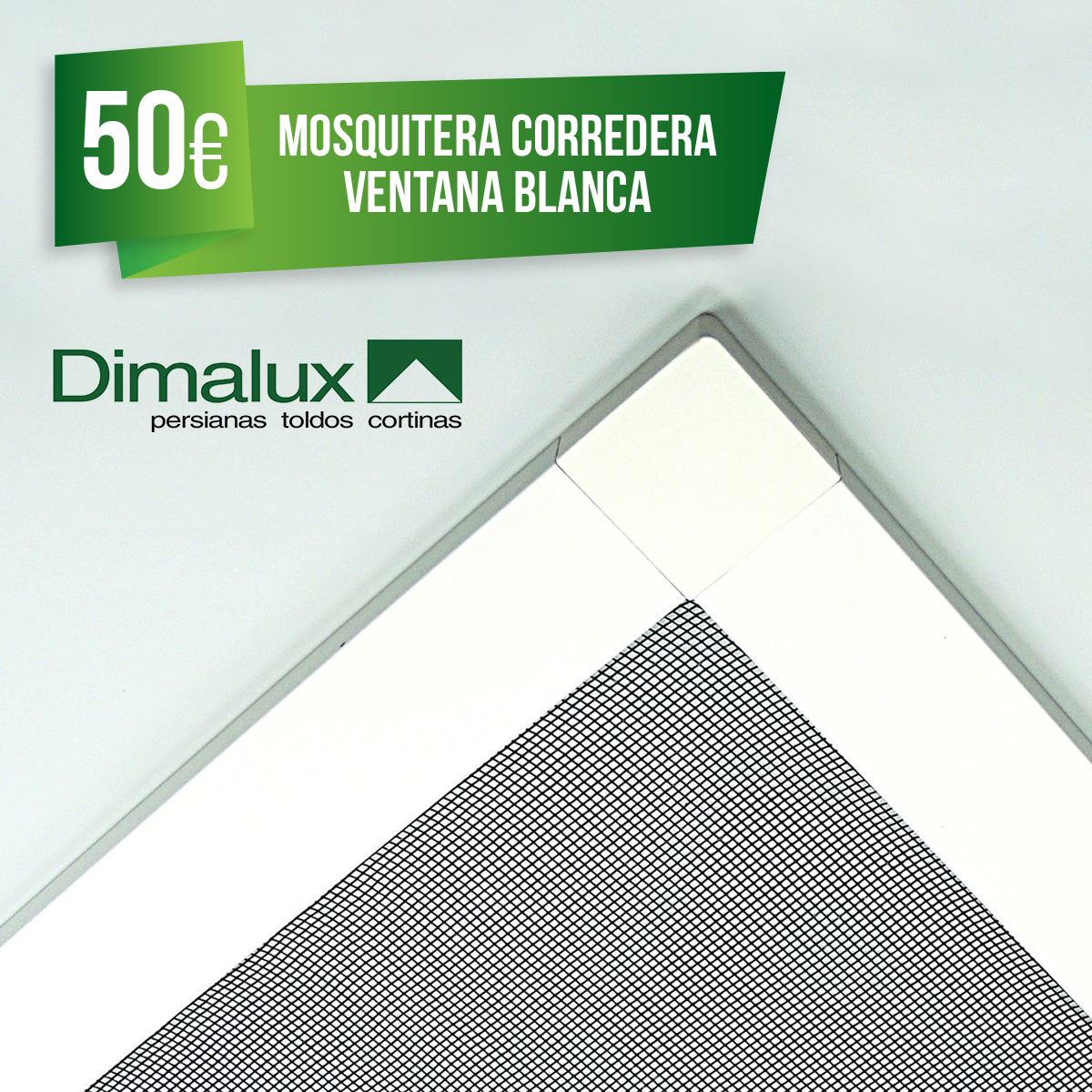 Oferta Mosquitera corredera ventana blanca