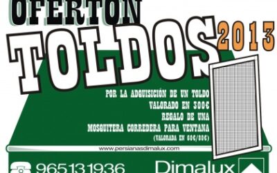 Con toldo Dimalux, mosquitera corredera para ventana de regalo