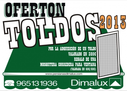 Con toldo Dimalux, mosquitera corredera para ventana de regalo