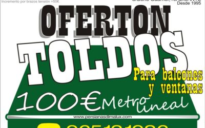 Oferta toldo balcón o ventana