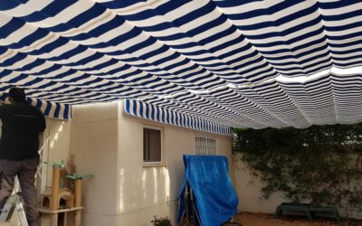 Protección solar con toldos